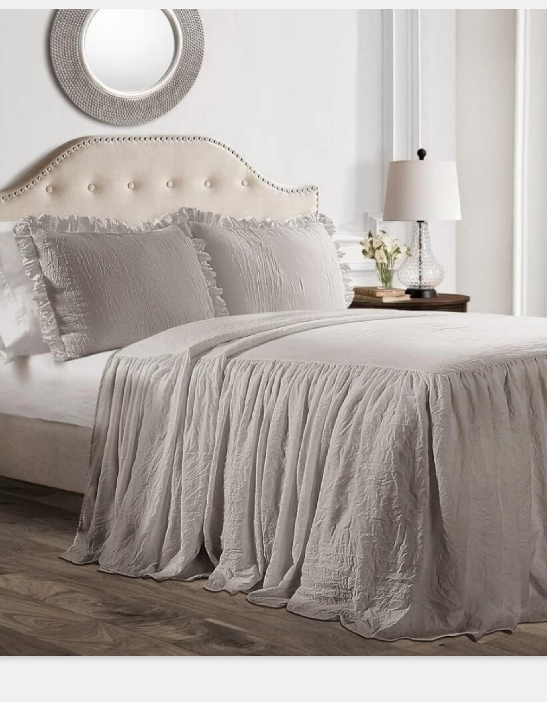 Juego de cama gris 150x190 - 1