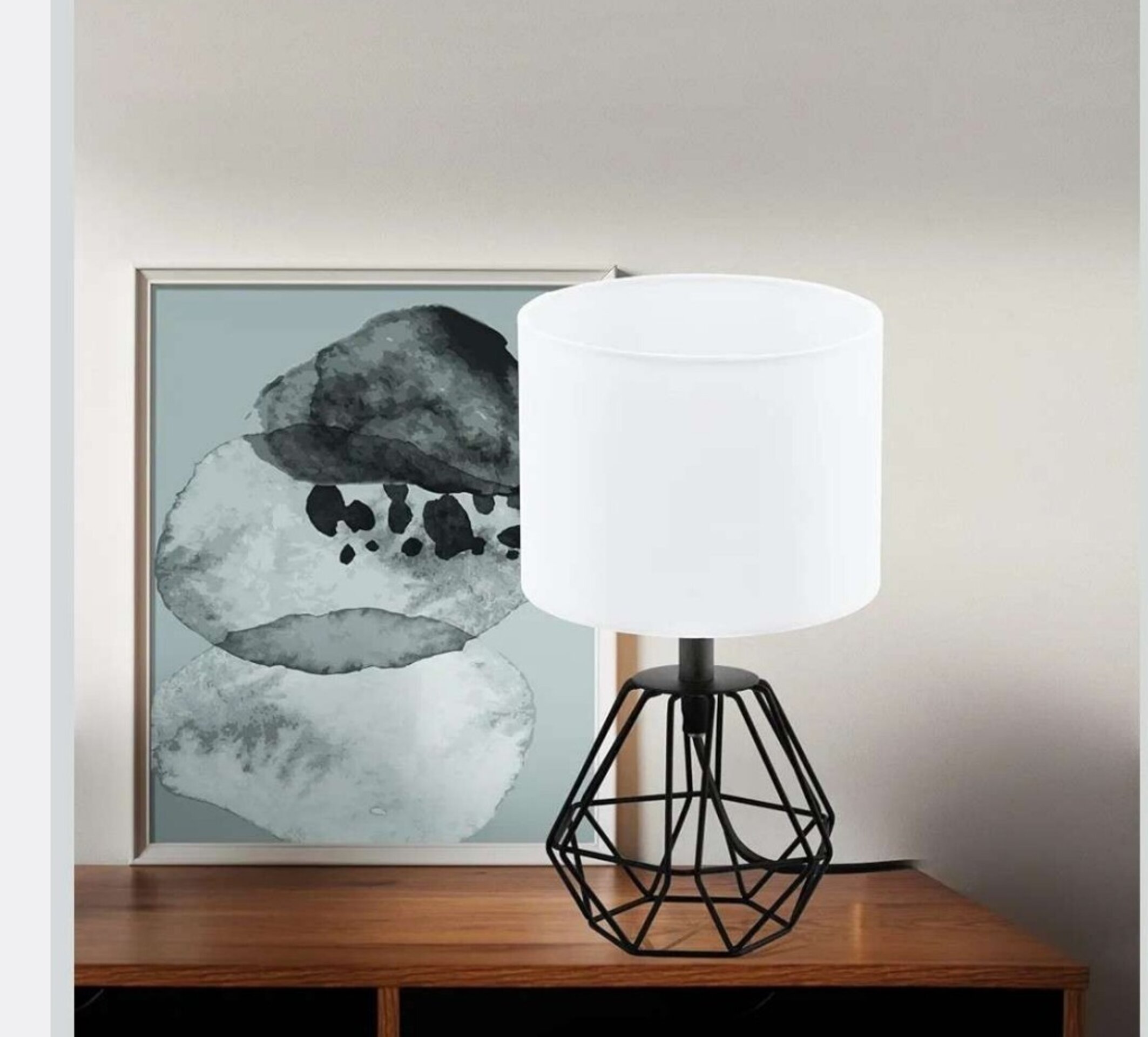 Lámpara de mesa moderno con diseño geometrico - 1