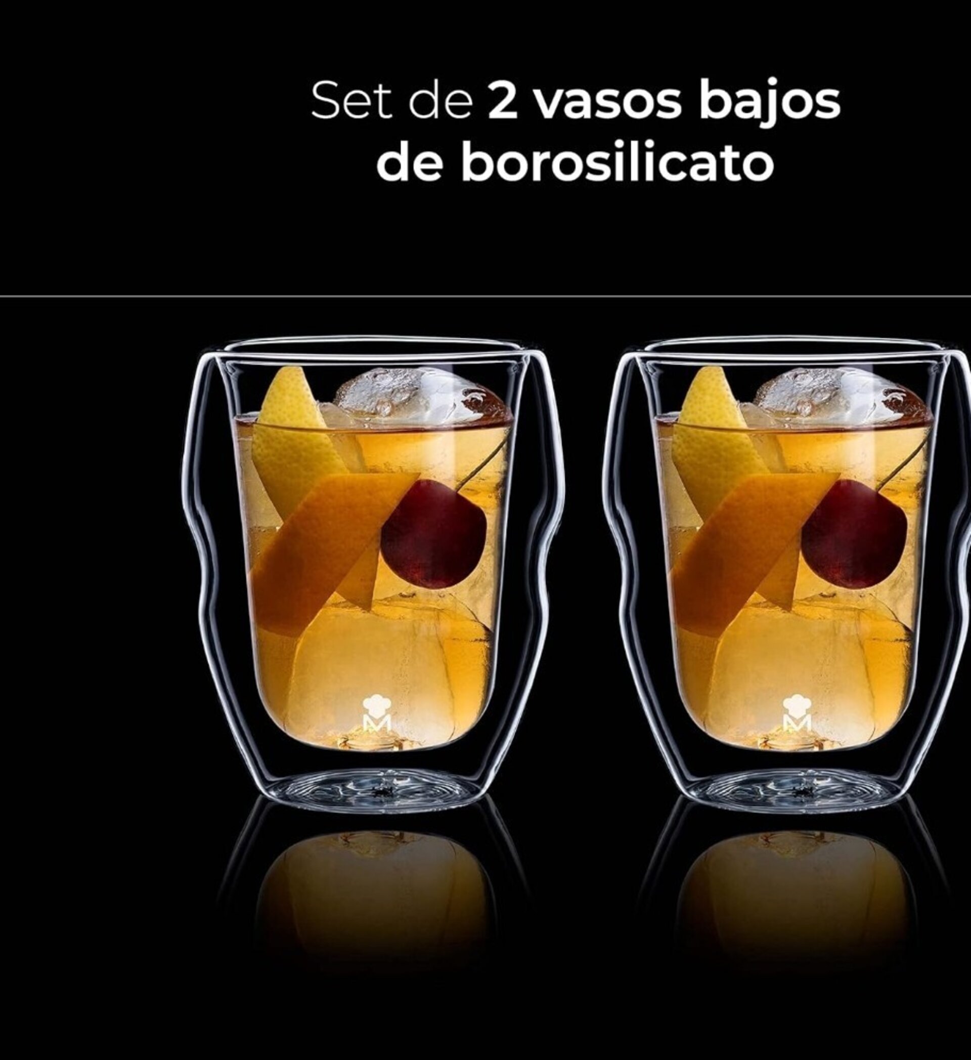 Vasos doble pared Borosilicato - 1