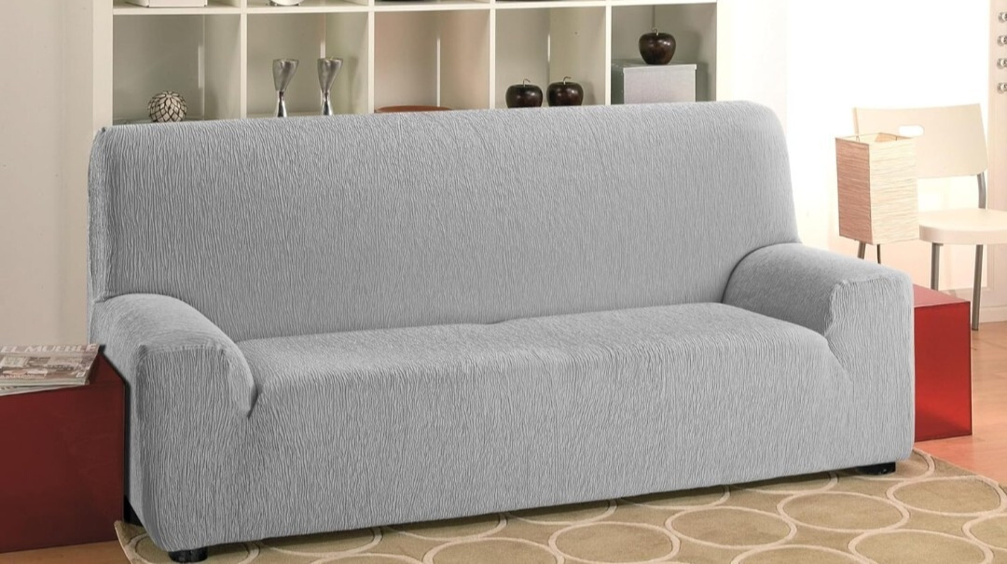 Funda sofa color gris - 1
