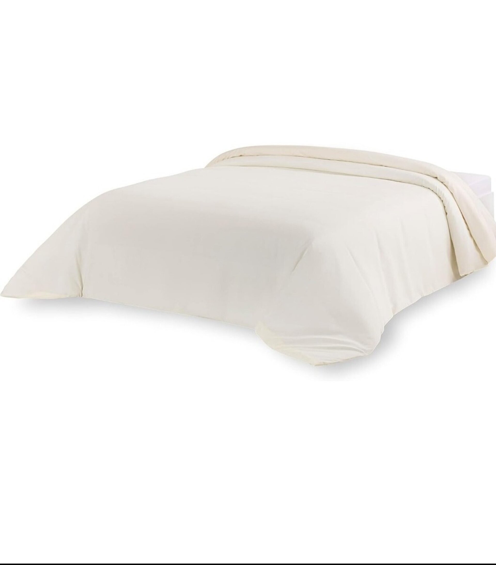 Funda nordica blanca de tela - 1